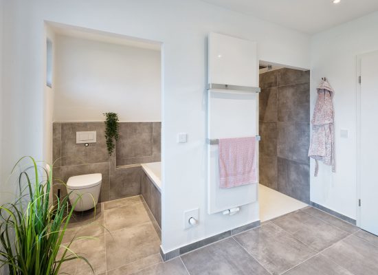 Badezimmer - offene Raumteilung